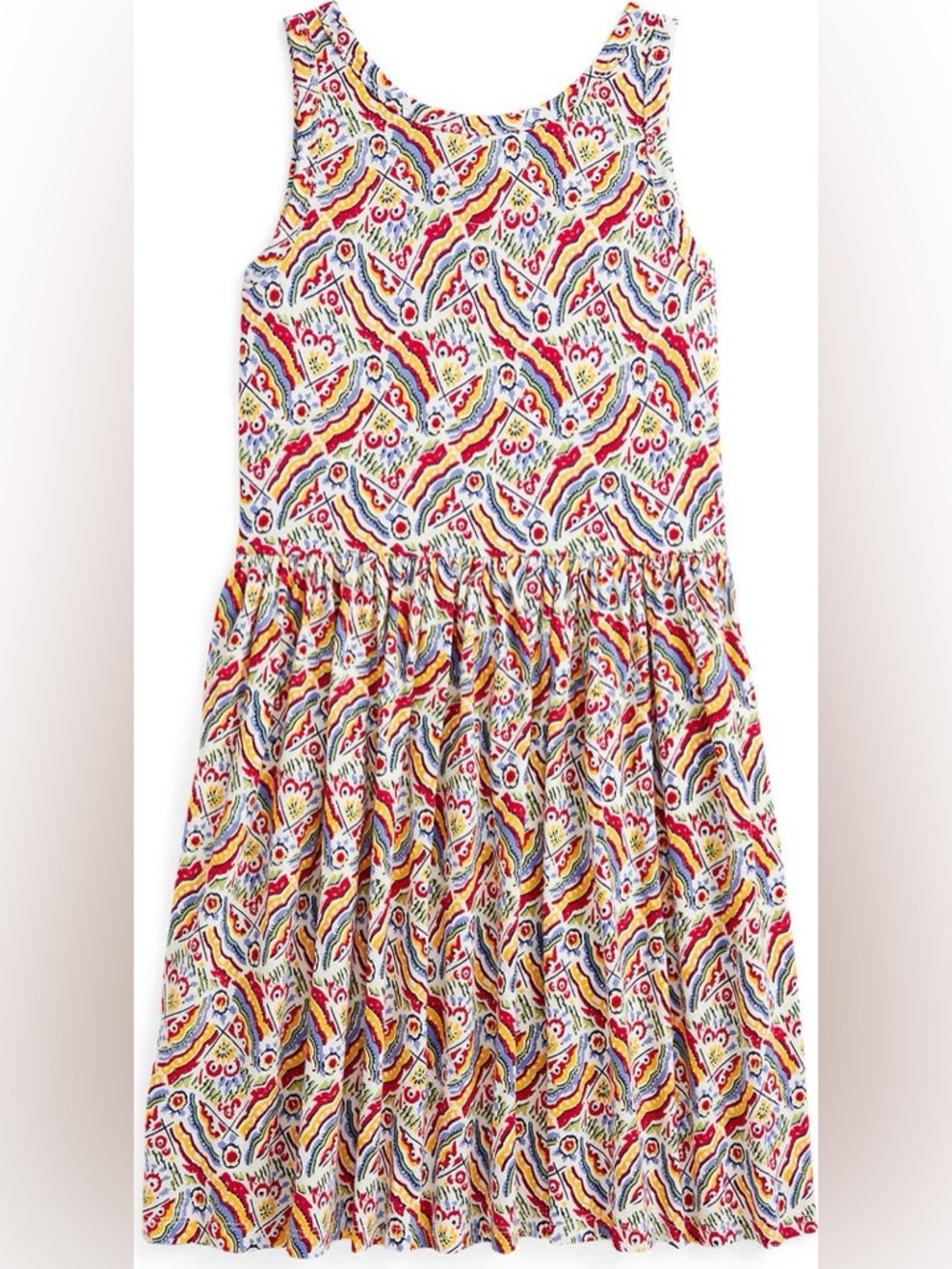 Polo Ralph Lauren Big Girls Riviera-Print Jersey Dress Size XL (16) - Picture 2 of 6